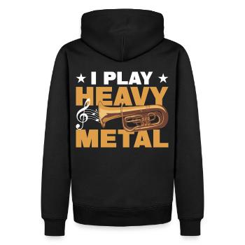 Euphonium Euphoniumspieler Blechbläser Euphonist - Männer Premium Bio Hoodie - Schwarz - Hinten - Nico (187cm)