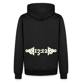 ACAB Antifa Ornament - Männer Premium Bio Hoodie - Schwarz - Hinten - Nico (187cm)