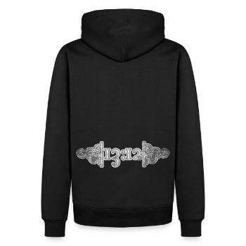acab protest geheim - Männer Premium Bio Hoodie - Schwarz - Hinten - Nico (187cm)