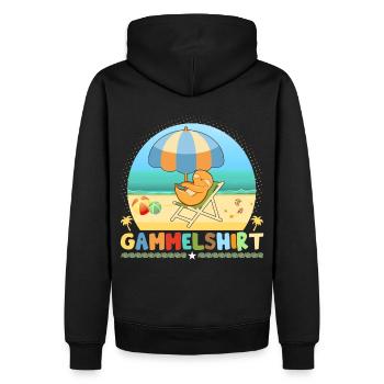 Gammelshirt Sloth Vacances - Sweat à capuche Premium bio Homme - noir - Dos - Nico (187cm)