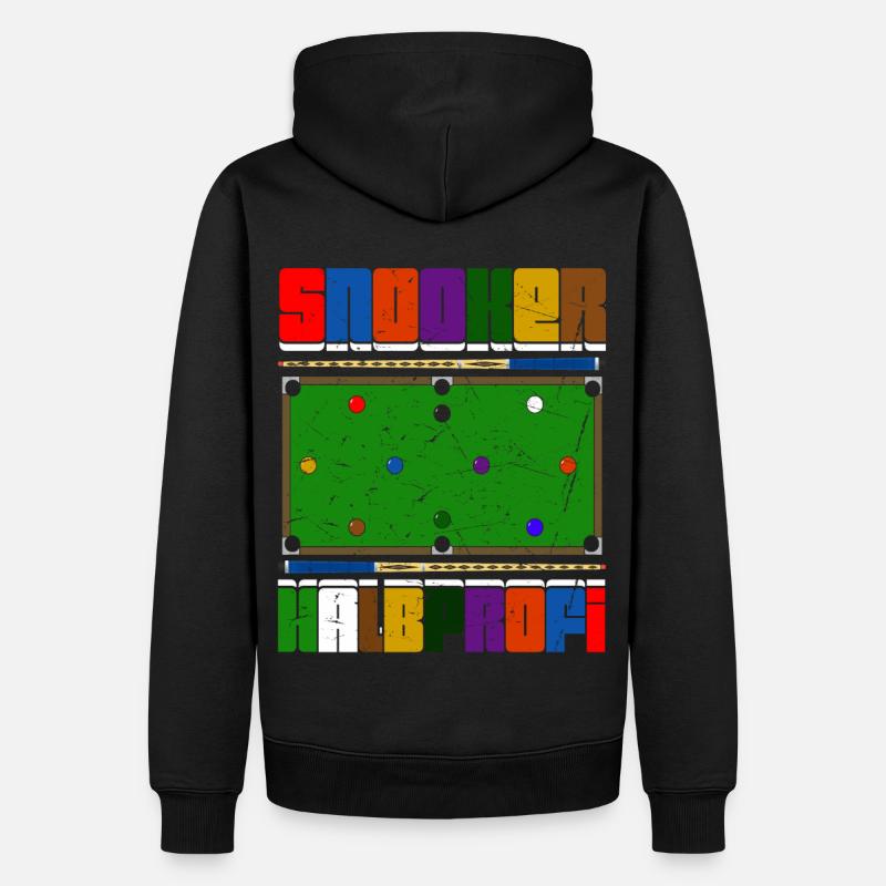 Snooker Halbprofi - Männer Premium Bio Hoodie - Schwarz