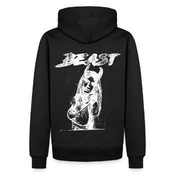 2reborn Sexy BEAST Demon girl devil 2 - Männer Premium Bio Hoodie - Schwarz - Hinten - Nico (187cm)