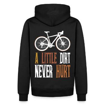 Gravel Bike Cycliste Cyclocross Gravelbike - Sweat à capuche Premium bio Homme - noir - Dos - Nico (187cm)