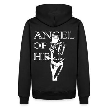 2reborn Angel of Hell Skate Girl Sport 3 - Männer Premium Bio Hoodie - Schwarz - Hinten - Nico (187cm)