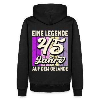 Jubiläum 45 Jahre Geschenk Arbeit Lustig Spruch - Männer Premium Bio Hoodie - Schwarz - Hinten - Nico (187cm)