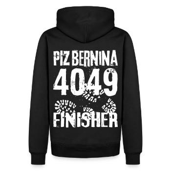 Piz Bernina 4049 Finisher Mountaineer Suisse 4000 - Sweat à capuche Premium bio Homme - noir - Dos - Nico (187cm)