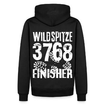 Wildspitze 3768 Ötztal Bergsteiger Mein Berg - Men’s Premium Organic Hoodie - black - Back - Nico (187cm)