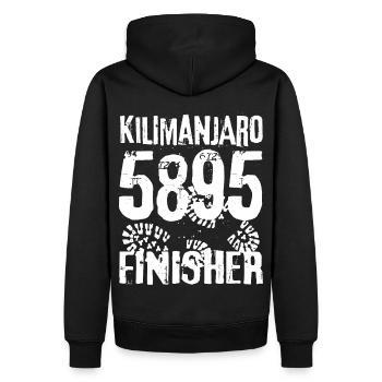 Kilimandjaro Randonnée alpiniste en Tanzanie Kenya - Sweat à capuche Premium bio Homme - noir - Dos - Nico (187cm)
