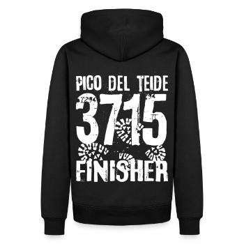 Canadas Pico Del Teide Teneriffa Bergsteigen Berg - Männer Premium Bio Hoodie - Schwarz - Hinten - Nico (187cm)