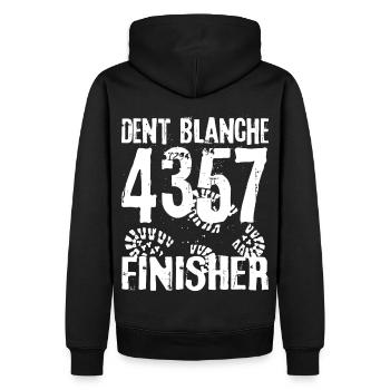 Dent Blanche Mountain Valais Suisse 4000 Alpinistes - Sweat à capuche Premium bio Homme - noir - Dos - Nico (187cm)