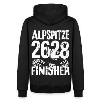 Alpspitze Finisher Klettersteig Wanderung Bayern - Männer Premium Bio Hoodie - Schwarz - Hinten - Nico (187cm)