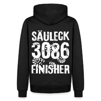 Säuleck Gipfel Hohe Tauern Glocknergruppe Wandern - Männer Premium Bio Hoodie - Schwarz - Hinten - Nico (187cm)