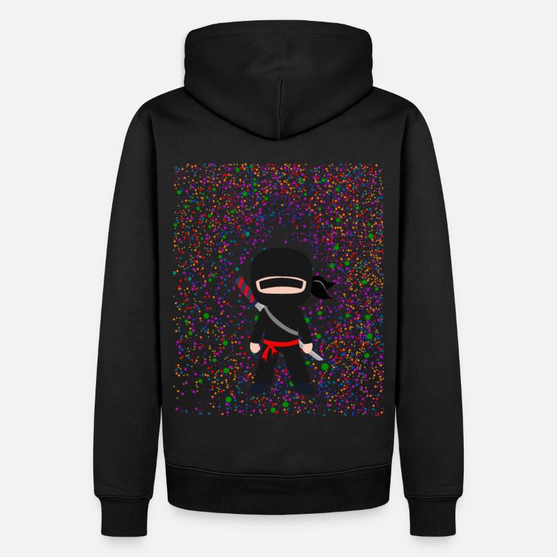 Points Ninja - Sweat à capuche Premium bio Homme - noir