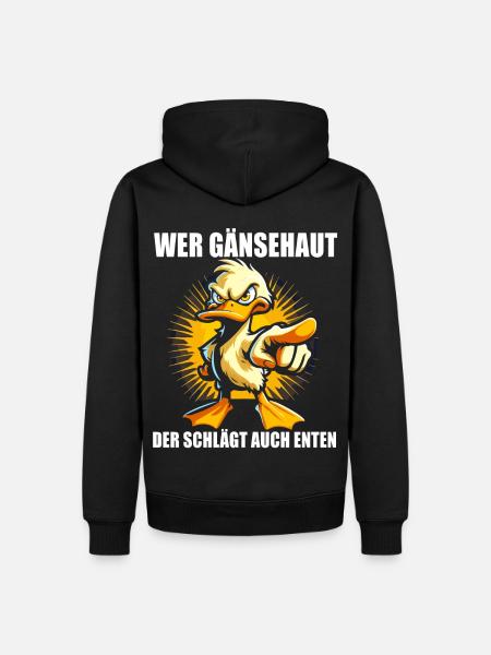 Lustiges Spruch Geschenk Ente Geburtstag Ironie - Männer Premium Bio Hoodie - Schwarz