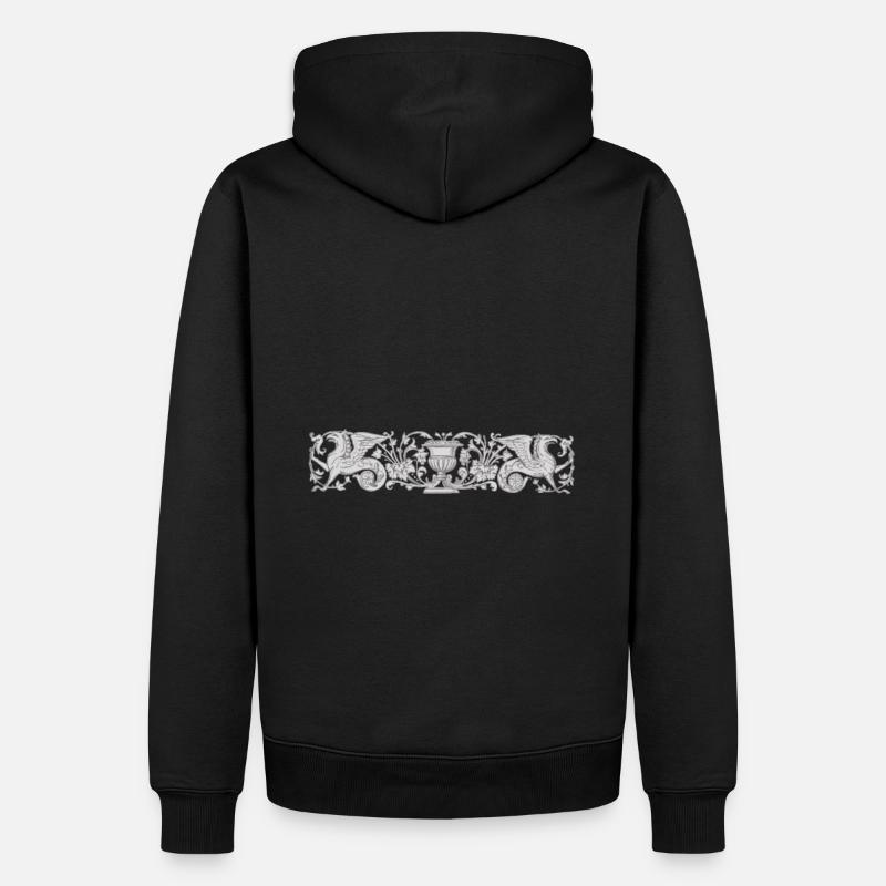Vogel Greif, créatures fabuleuses - Sweat à capuche Premium bio Homme - noir