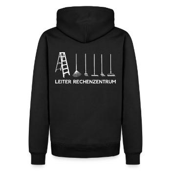 Leiter Rechenzentrum Hobbygärtner Gärtner Geschenk - Männer Premium Bio Hoodie - Schwarz - Hinten - Nico (187cm)