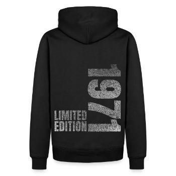 1971 Limited Edition - Männer Premium Bio Hoodie - Schwarz - Hinten - Nico (187cm)