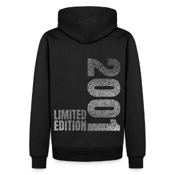 2001 Limited Edition - Männer Premium Bio Hoodie - Schwarz - Hinten - Nico (187cm)