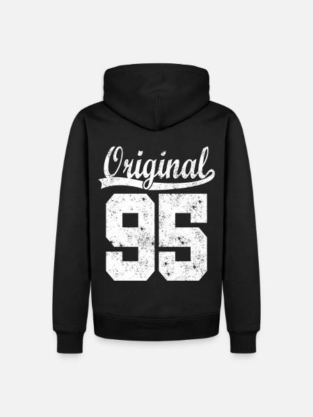 95 born Gift - Men’s Premium Organic Hoodie - black