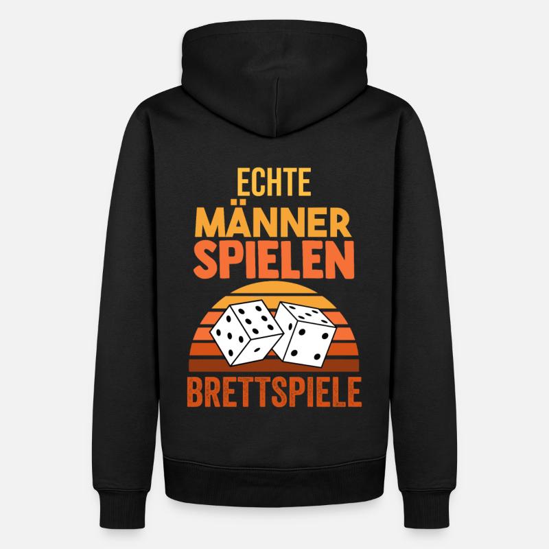 Brettspiele - Männer Premium Bio Hoodie - Schwarz