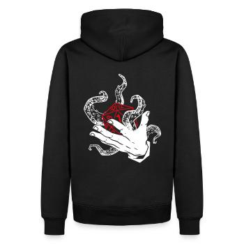 Dice Hand Tentacle W20 Jeu de société d’horreur - Sweat à capuche Premium bio Homme - noir - Dos - Nico (187cm)