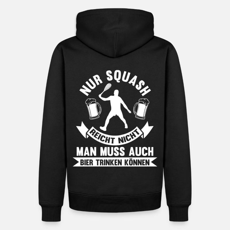 Bier Squash - Männer Premium Bio Hoodie - Schwarz