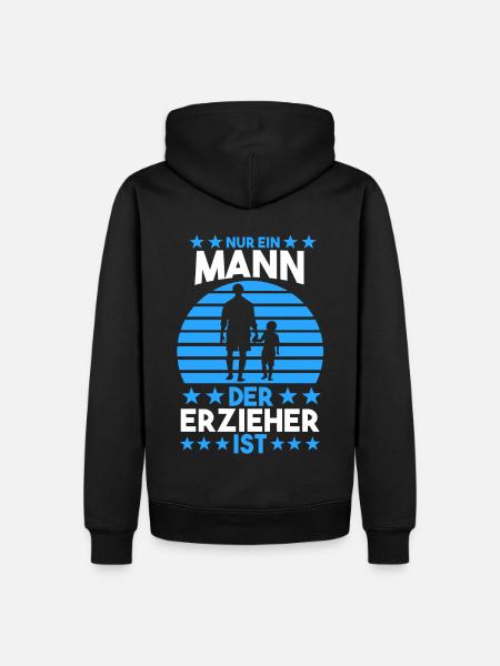 Kindergärtner Erzieher - Männer Premium Bio Hoodie - Schwarz
