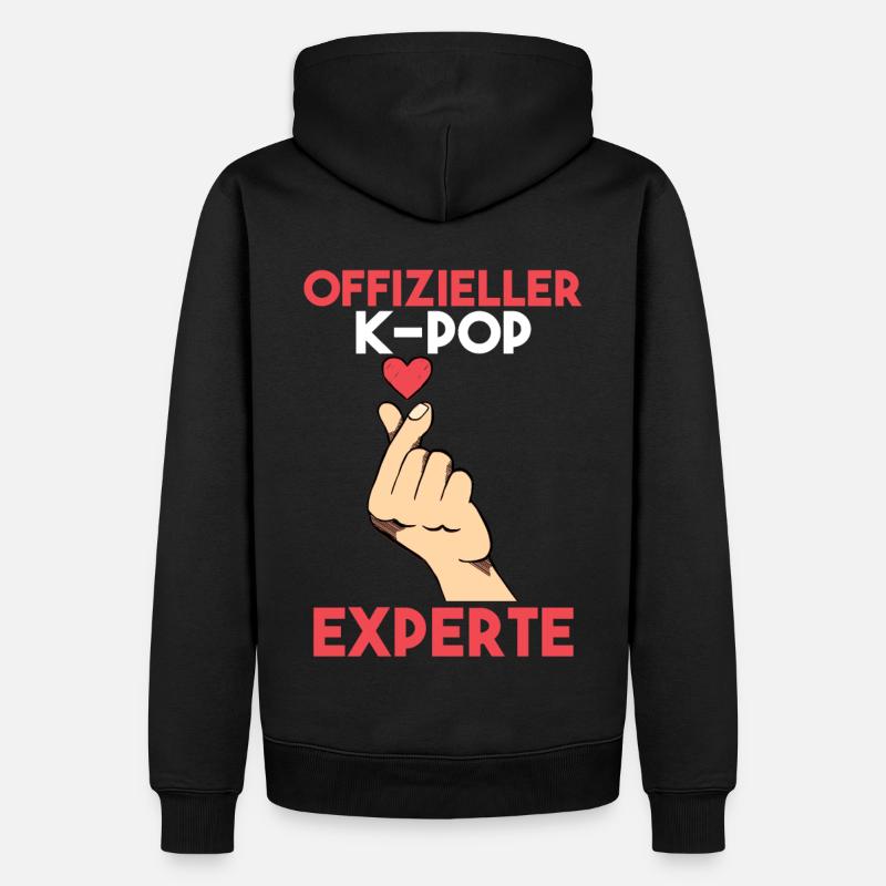 K-pop - Männer Premium Bio Hoodie - Schwarz