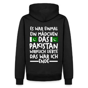 Pakistan Pakistaner Pakistanisches - Männer Premium Bio Hoodie - Schwarz - Hinten - Nico (187cm)