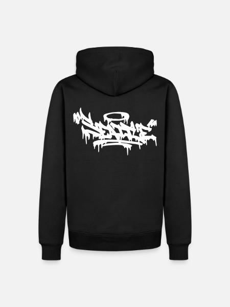 Seattle City Graffiti Street Art HandStyle USA Hip - Männer Premium Bio Hoodie - Schwarz