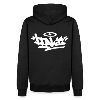 Italien Graffiti Street Art HandStyle Italia Hip H - Männer Premium Bio Hoodie - Schwarz - Hinten - Nico (187cm)