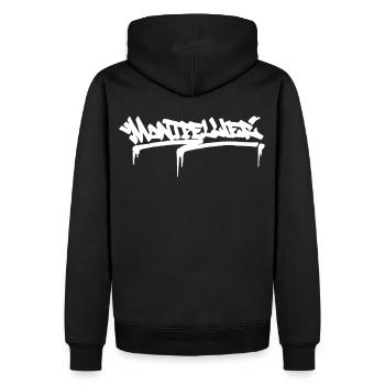 Montpellier City Graffiti Street Art France Hip Ho - Männer Premium Bio Hoodie - Schwarz - Hinten - Nico (187cm)
