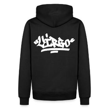 Jungfrau Graffiti Zodiac Hip Hop Horoscope Sternze - Männer Premium Bio Hoodie - Schwarz - Hinten - Nico (187cm)