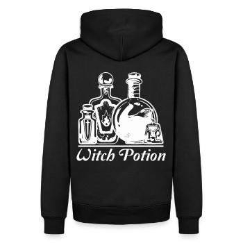Hexentrank Hexerei okkulte Wicca - Männer Premium Bio Hoodie - Schwarz - Hinten - Nico (187cm)