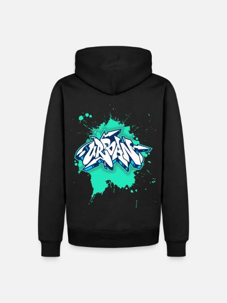 Urban-Graffiti, Grunge-Stil, Graffiti-Grunge - Männer Premium Bio Hoodie - Schwarz