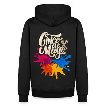 Cinco de Mayo, Mexiko, Mexiko-Fiesta - Männer Premium Bio Hoodie - Schwarz - Hinten - Nico (187cm)