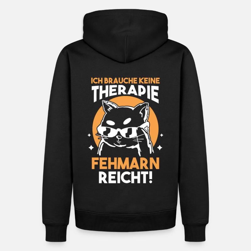 Ostsee Fehmarn - Männer Premium Bio Hoodie - Schwarz