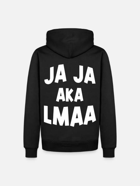 Ja Ja aka LMAA - Männer Premium Bio Hoodie - Schwarz