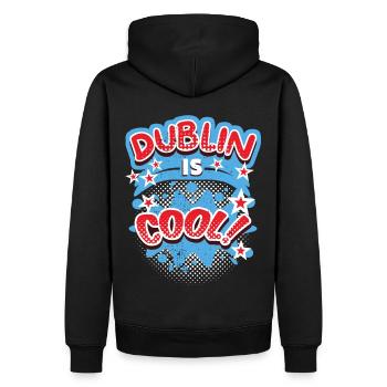 Dublin Dublin-Irland Irland, Spruch, Dublin-Design - Männer Premium Bio Hoodie - Schwarz - Hinten - Nico (187cm)