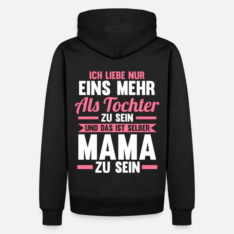 Mutter Mama - Männer Premium Bio Hoodie - Schwarz