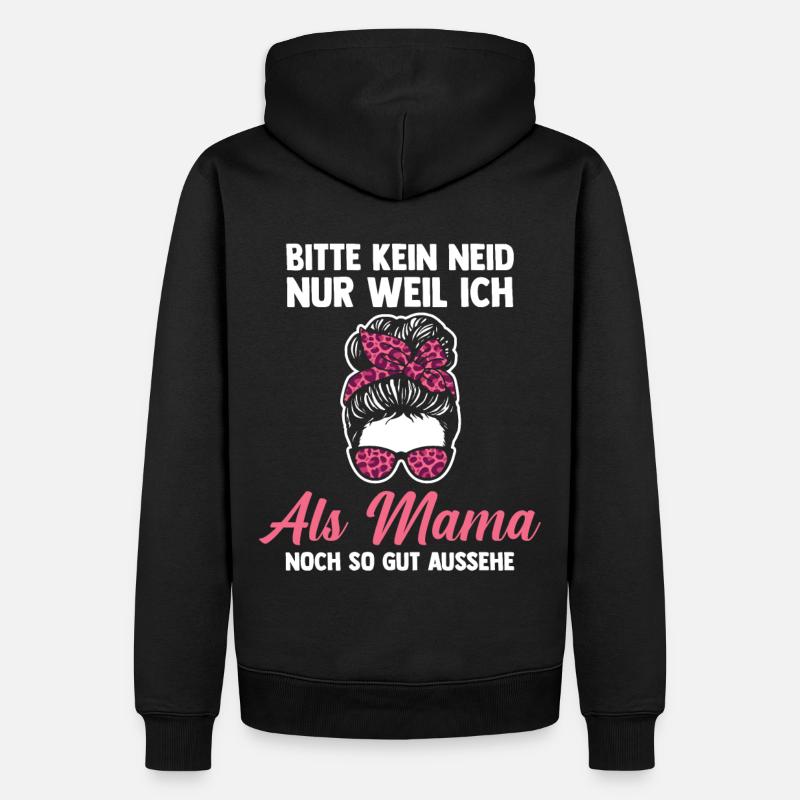 Mutter Mama - Männer Premium Bio Hoodie - Schwarz