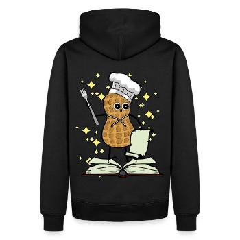 Fantasy Erdnuss Koch Kinder Geburtstagsgeschenk - Männer Premium Bio Hoodie - Schwarz - Hinten - Nico (187cm)
