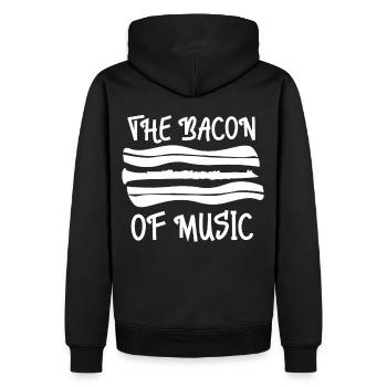 Der Speck von Musikklarinettenmusiker - Männer Premium Bio Hoodie - Schwarz - Hinten - Nico (187cm)