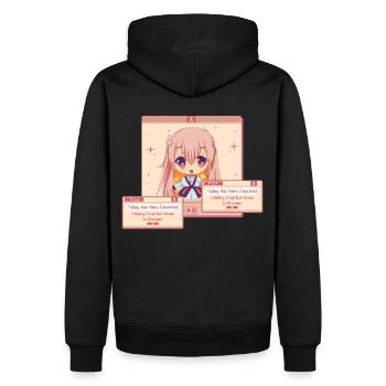 Heute wurde Anime abgesagt, ist stärker süßer Chib - Männer Premium Bio Hoodie - Schwarz - Hinten - Nico (187cm)