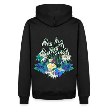 Jardin de printemps Nature Amoureux de la nature Hobby Jardinier - Sweat à capuche Premium bio Homme - noir - Dos - Nico (187cm)