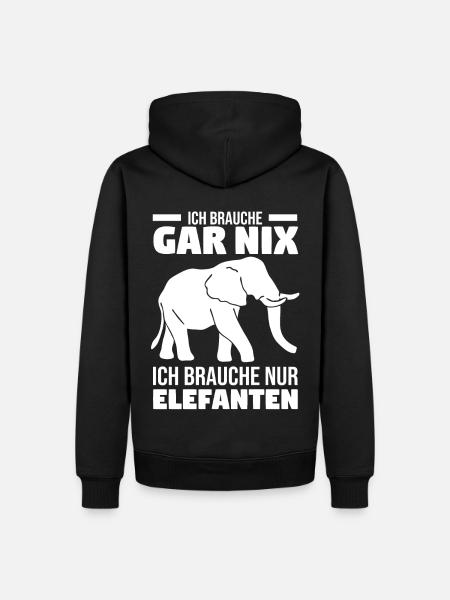 Dickhäuter Rüsseltier Dabbing Elefant - Männer Premium Bio Hoodie - Schwarz