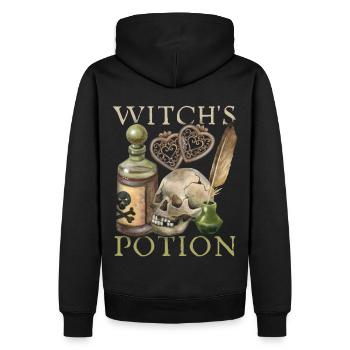 Witch, Witchcraft, Witchcraft, Love-Love Spell - Men’s Premium Organic Hoodie - black - Back - Nico (187cm)