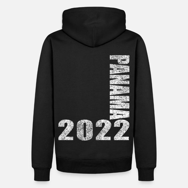 Panama 2022 - Männer Premium Bio Hoodie - Schwarz
