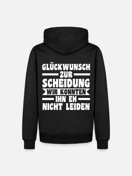 Scheidungsparty Geschieden Scheidung - Männer Premium Bio Hoodie - Schwarz