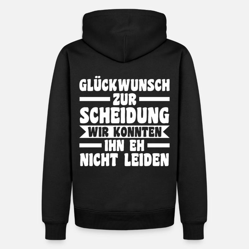 Scheidungsparty Geschieden Scheidung - Männer Premium Bio Hoodie - Schwarz
